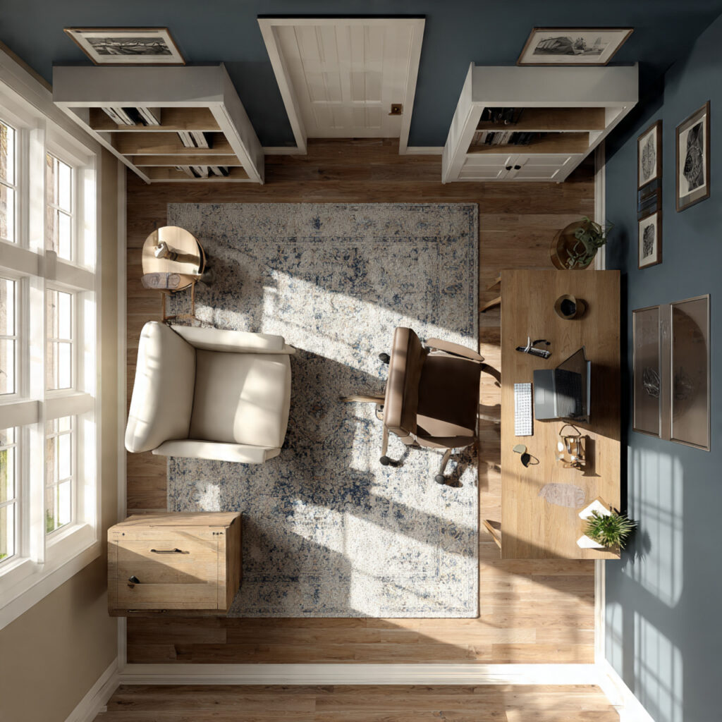 a balanced layout ensures comfort in a