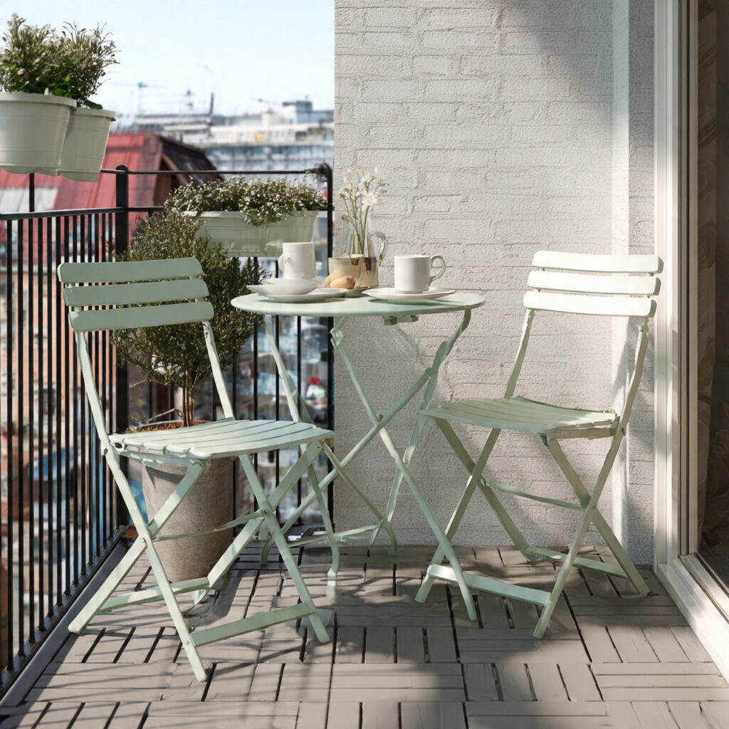 a bistro style setup is perfect for small