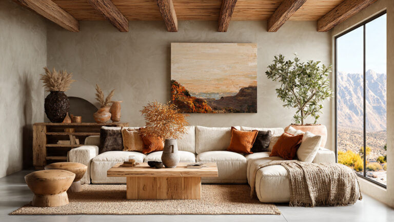 Cozy Earthy Living Room