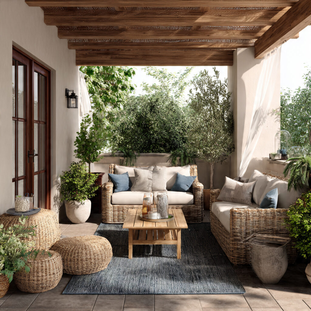 a lounge seating area creates a relaxed