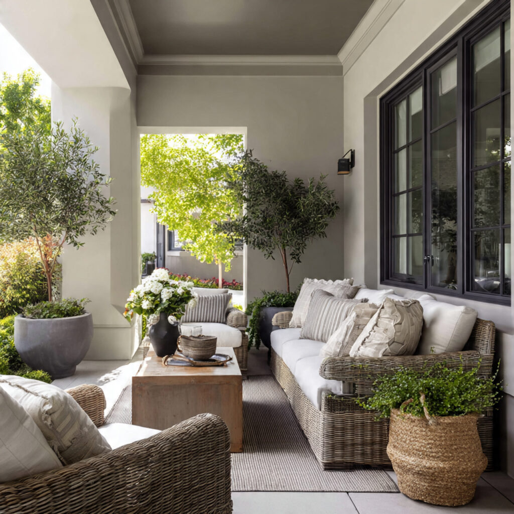 a neutral color palette creates a calm 1