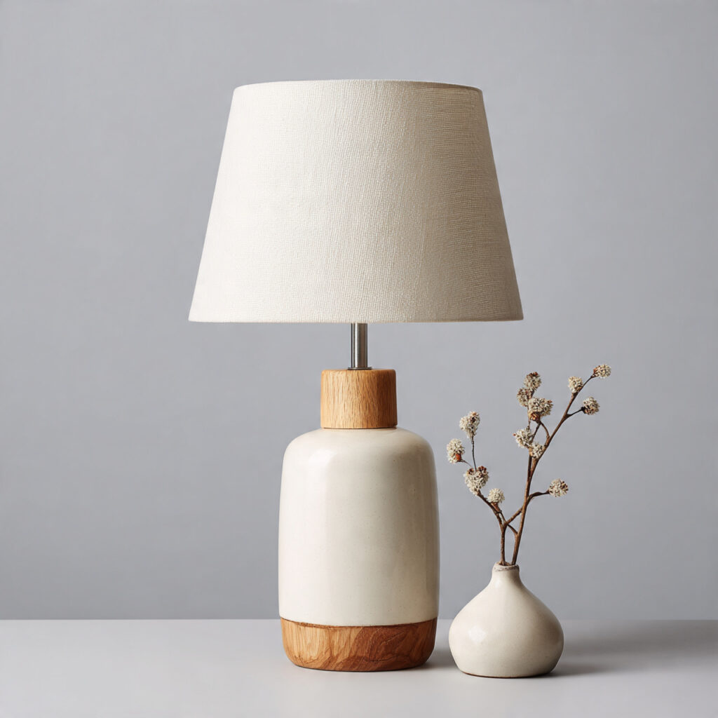 a simple table lamp with clean lines