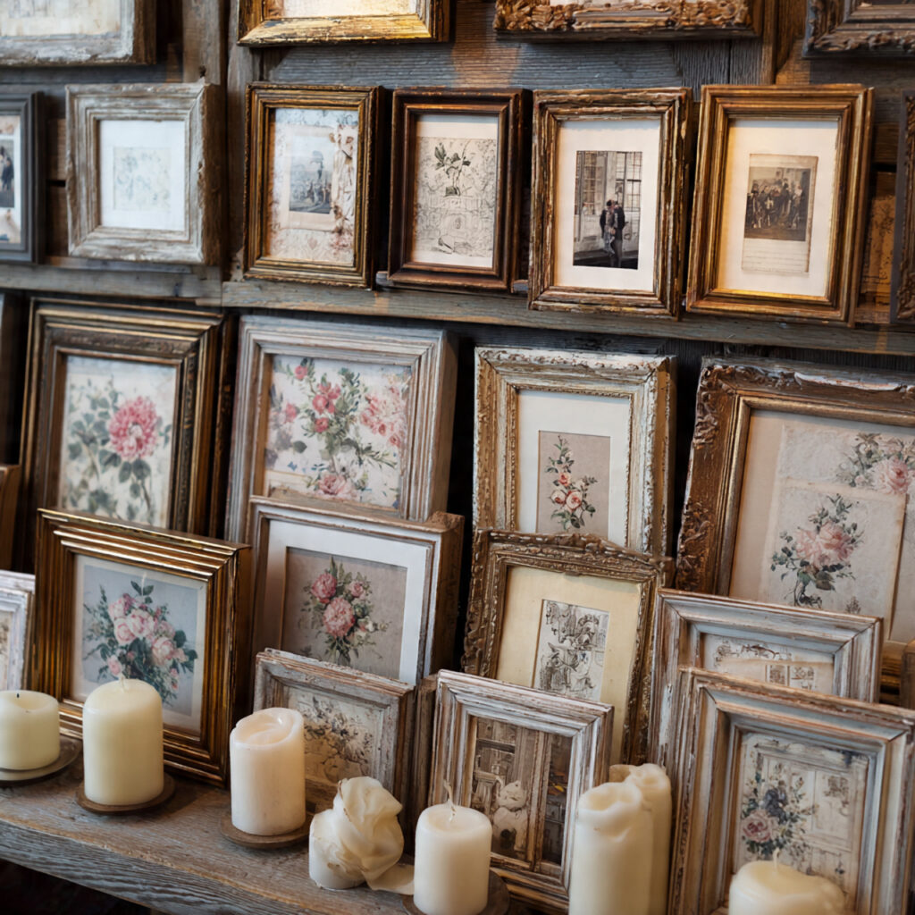 antique photo frames add character and depth