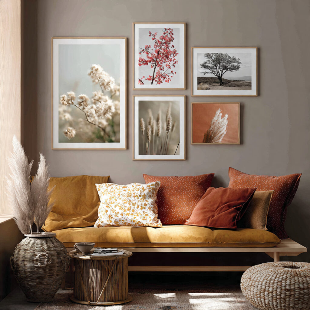 boho wall art for visual interest