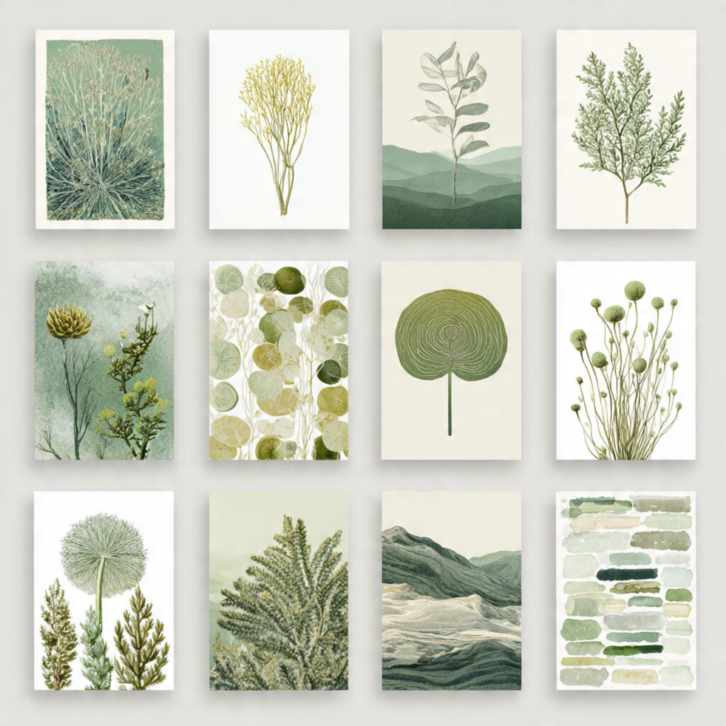 25 Sage Green Bedroom Ideas That Feel Calm and Aesthetic 20 botanical prints featuring sage green elements connect