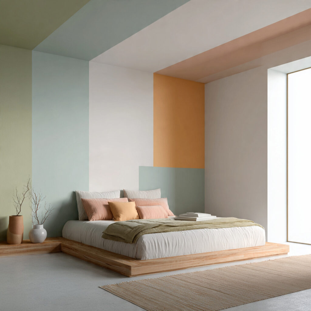 color blocking adds modern character to a