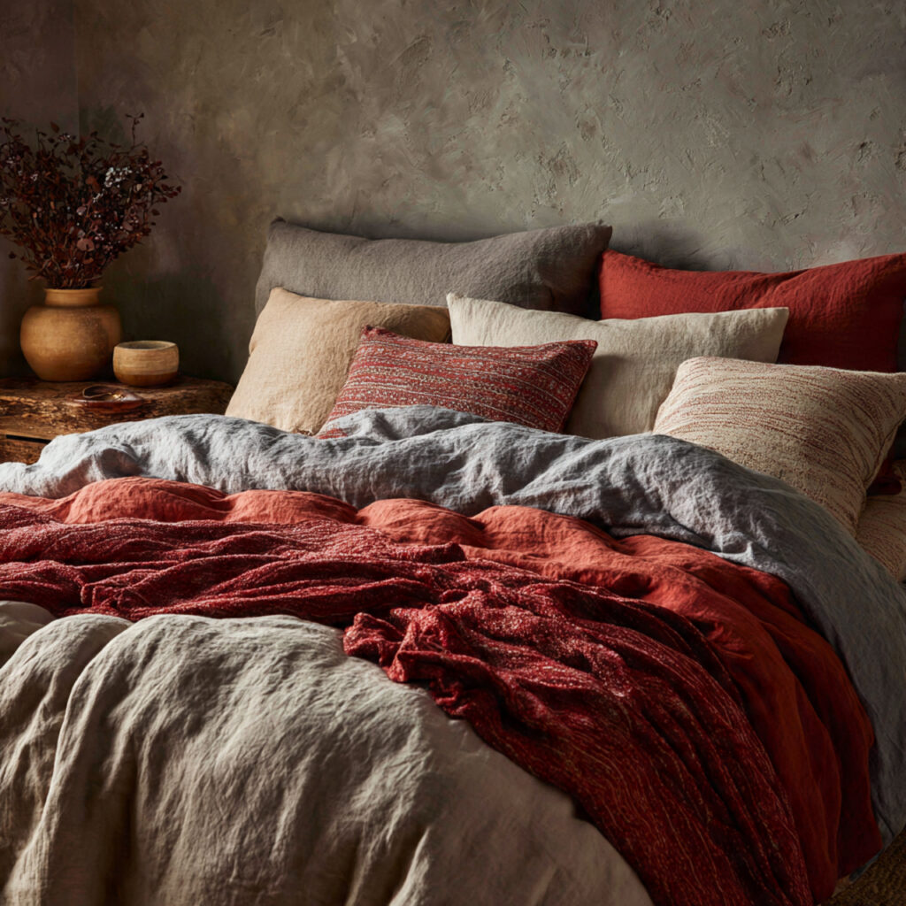 cozy bed setup for valentine s day with
