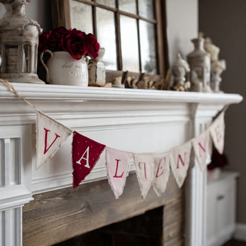 fabric banners bring a handmade and nostalgic