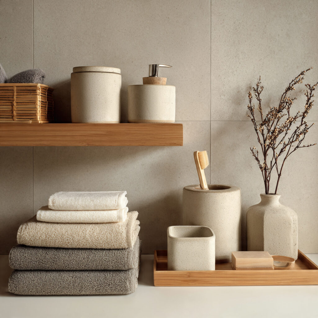 22 Japandi Bathroom Design Ideas for a Calm, Minimal, and Modern Look 12 japandi bathroom with minimal decor simple ceramic