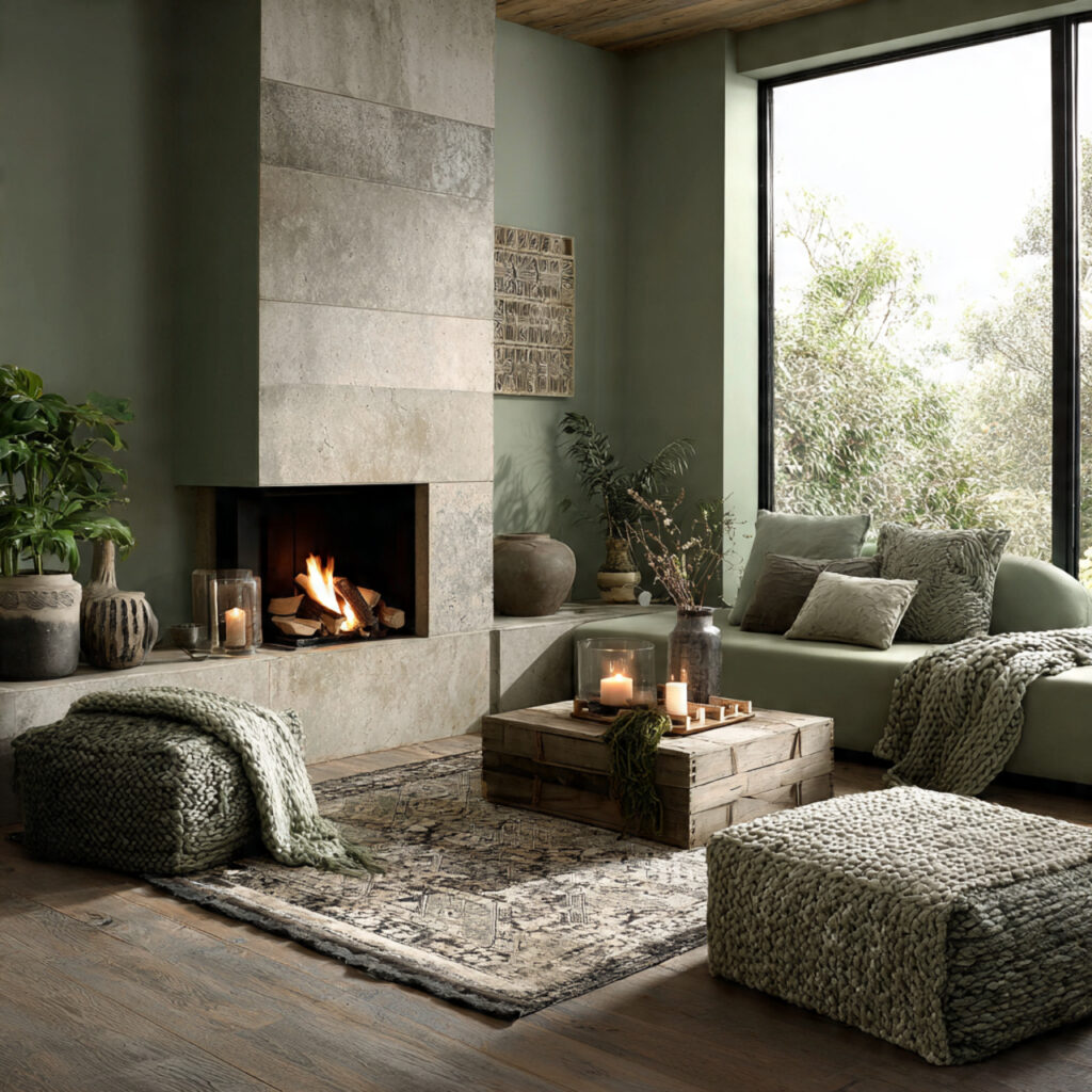 26 Sage Green Living Room Ideas That Look Calm and Elegant 24 natural textures improve warmth in a sage