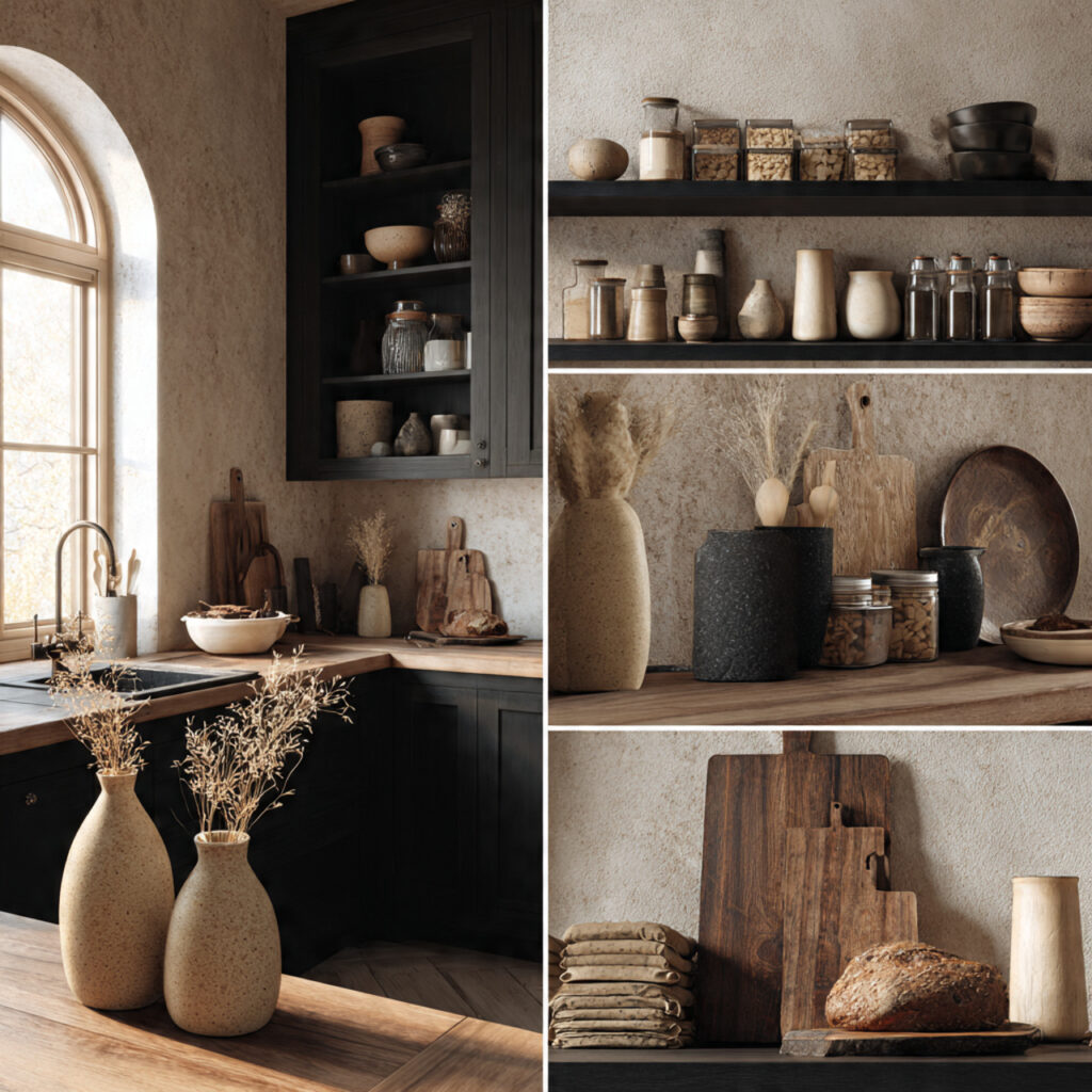 rustic modern kitchen with minimal thoughtful d cor