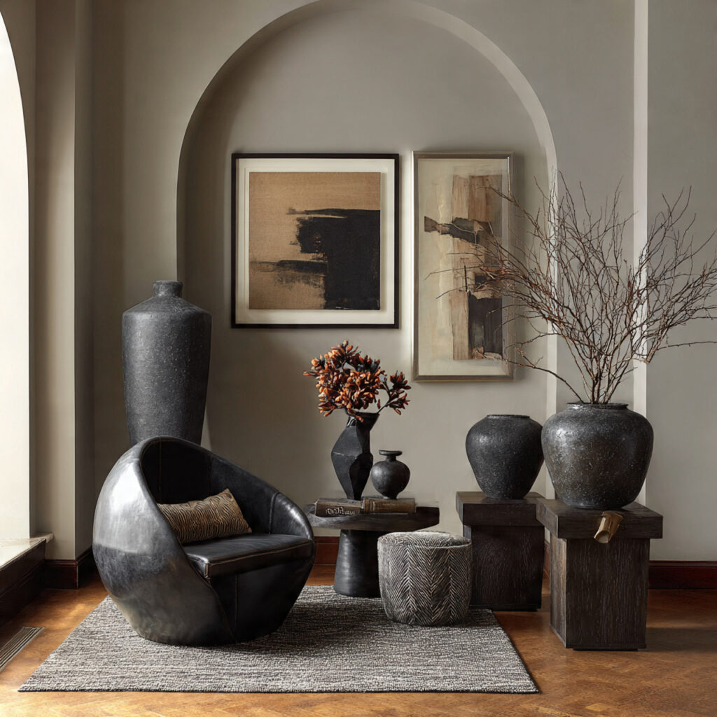 sculptural decor adds artistic flair unique shapes