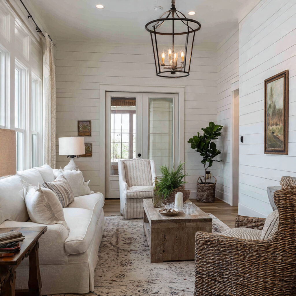 shiplap walls are a southern favorite for