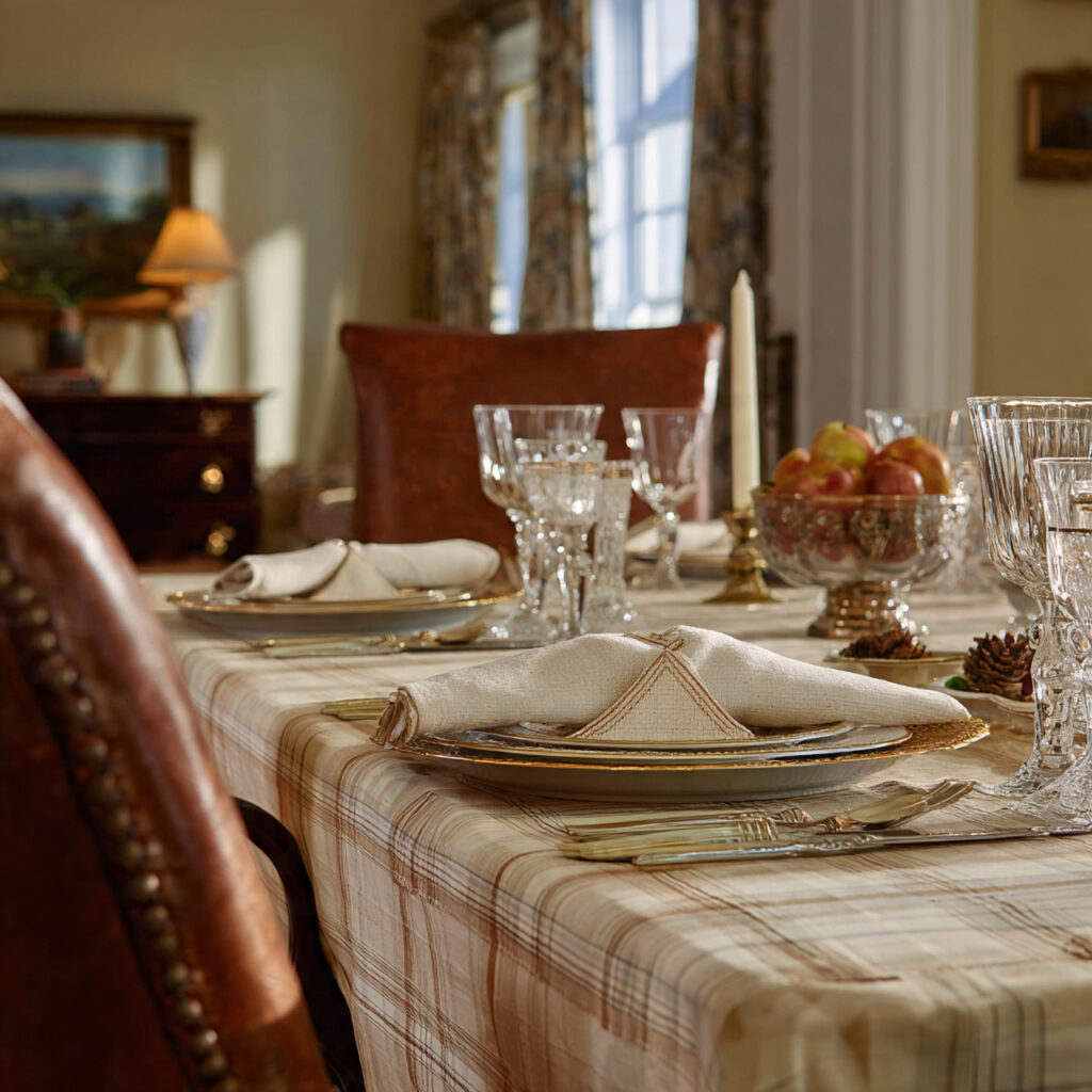 southern dining rooms focus on hospitality tables
