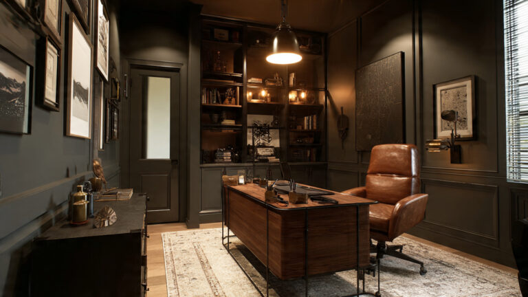 Masculine Home Office Ideas
