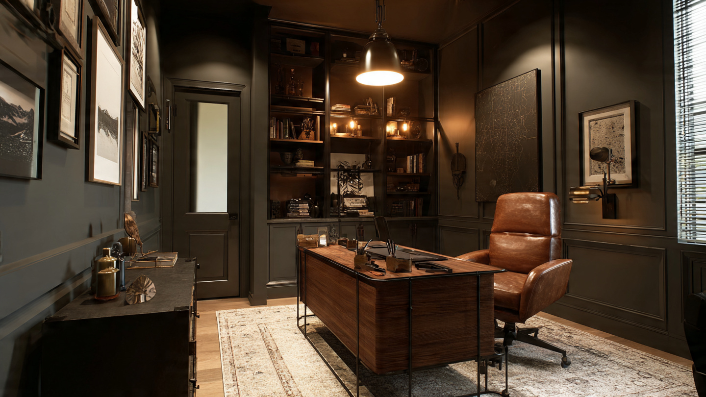 Masculine Home Office Ideas