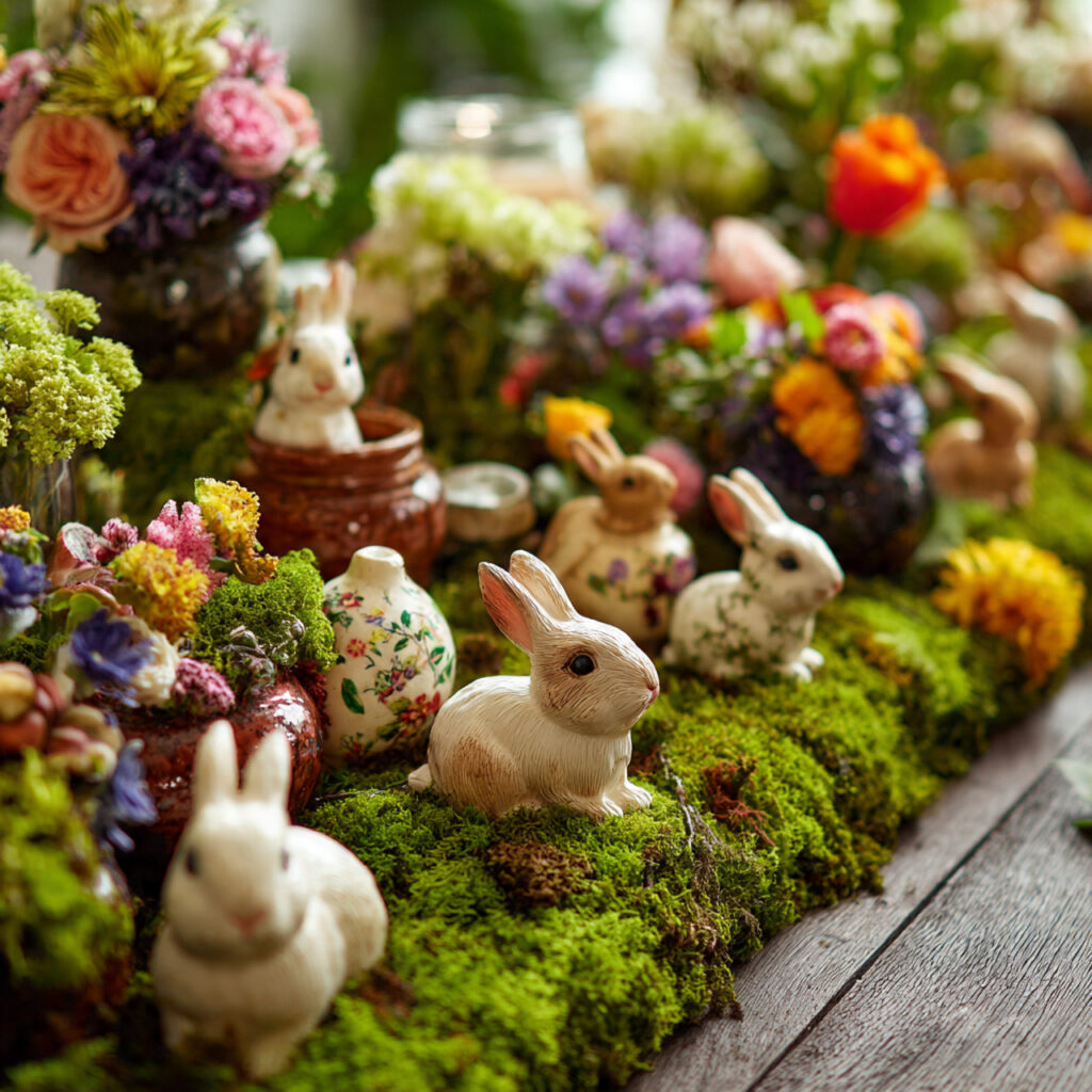 Bunny Figurine Arrangement