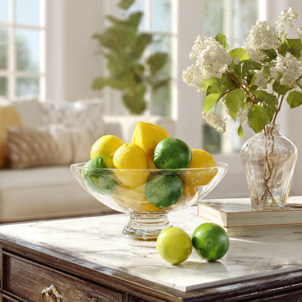 29 Spring Living Room Decor Ideas You Need to Save Today 30 Lemon or Citrus Bowl Display