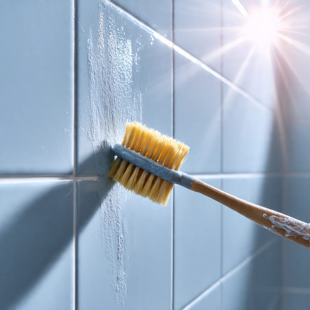 Scrub Tiles and Grout Properly