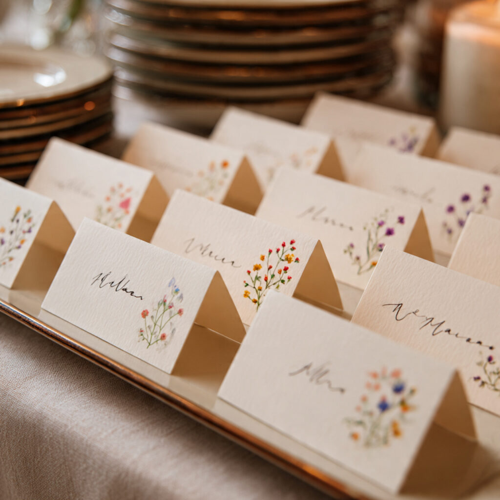 Floral Place Cards