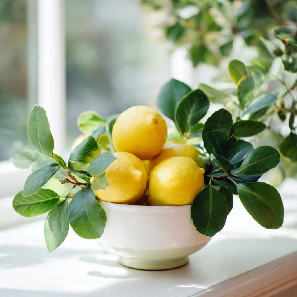 Lemon and Greenery Display