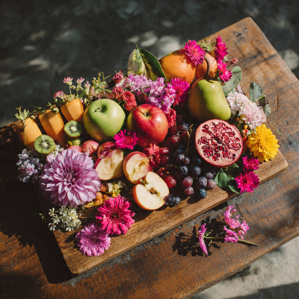 Fruit and Flower Combination