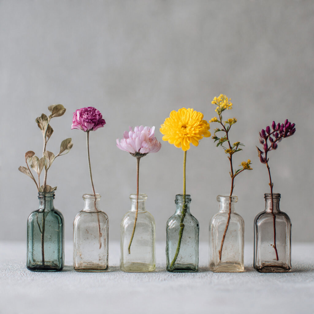 Single Flower Stem Bottles