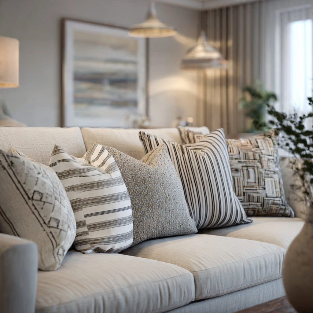 Neutral Patterned Textiles