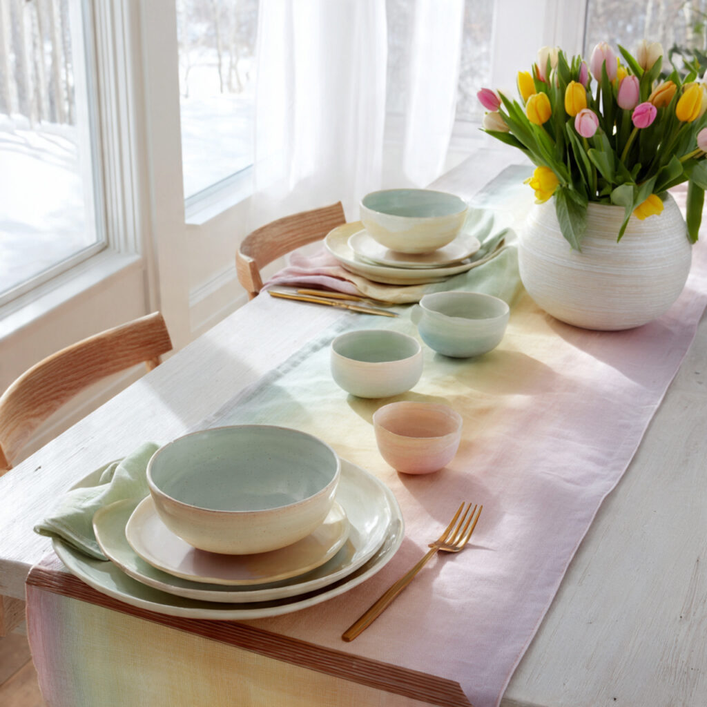 Pastel Table Runner