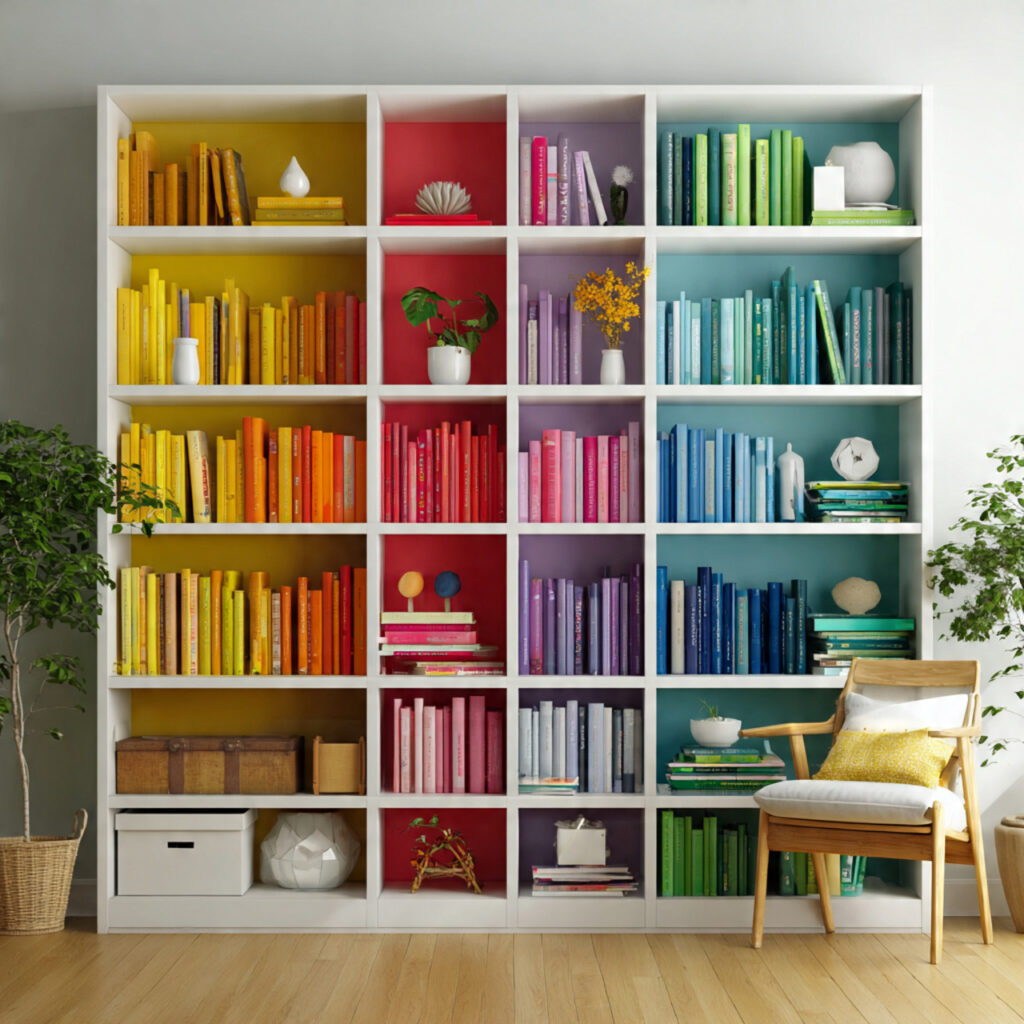 Bookshelf Color Coordination