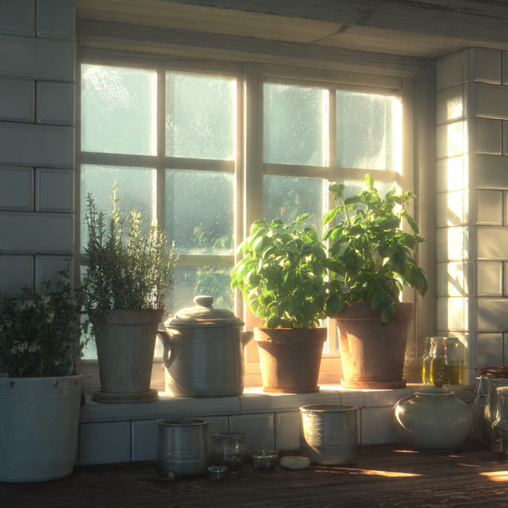 Kitchen Window Herb Garden