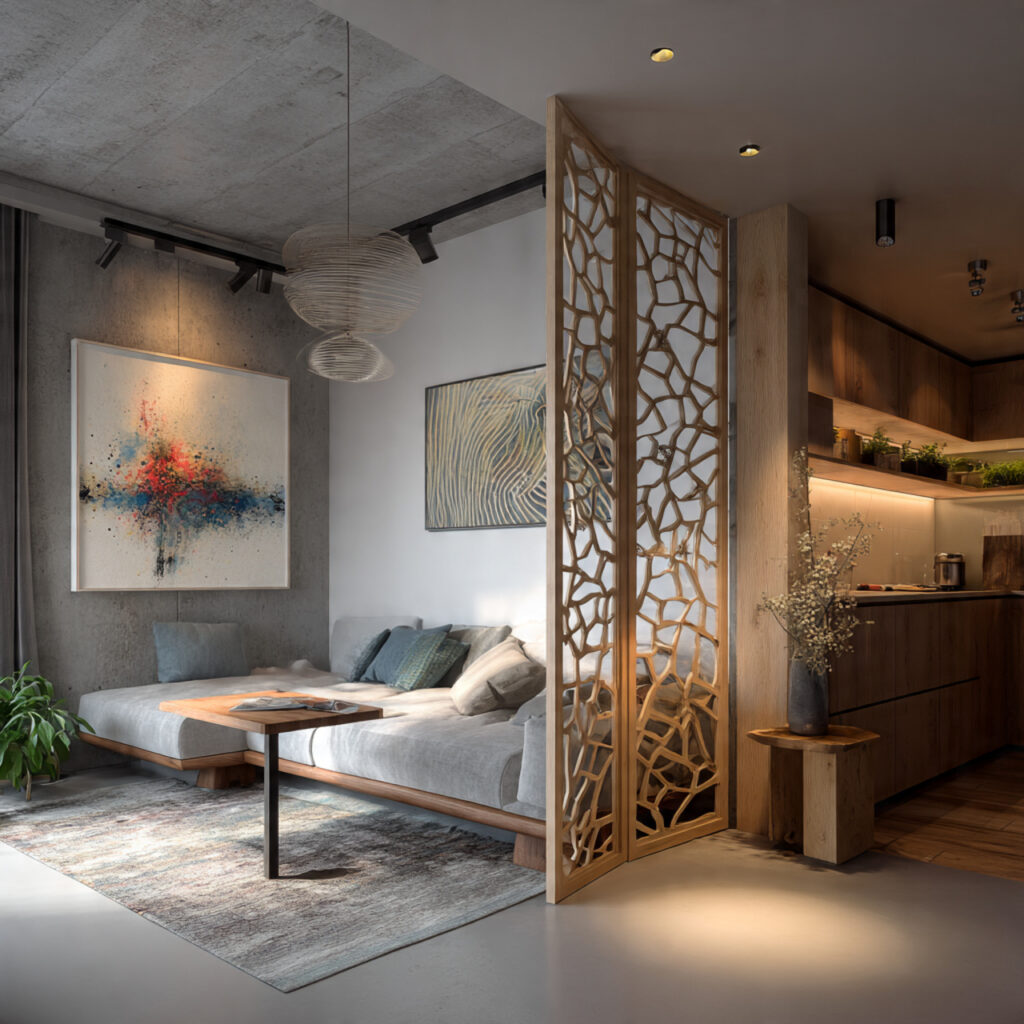 Folding Screen Room Divider