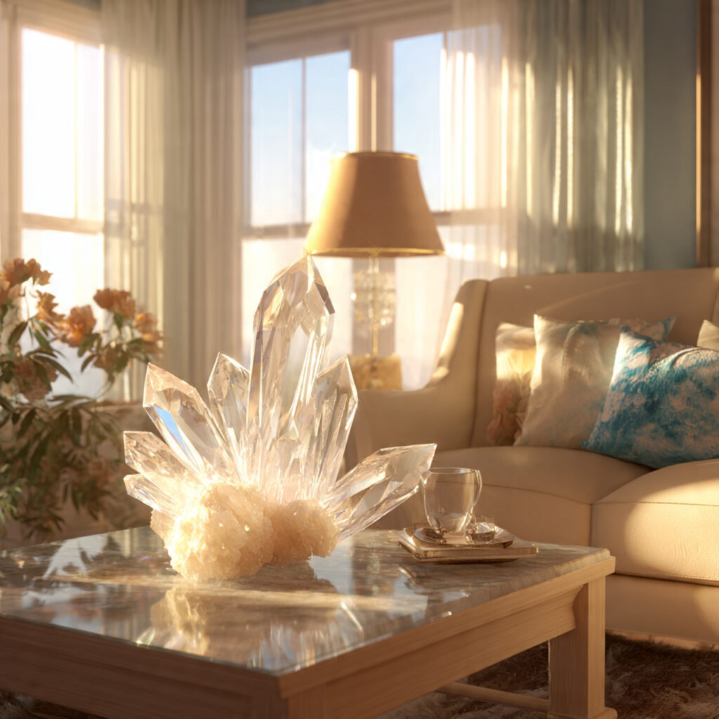 27 Bright Living Rooms for Spring Ideas That Feel Fresh, Airy, and Full of Light 25 Crystal or Glass Decorative Objects