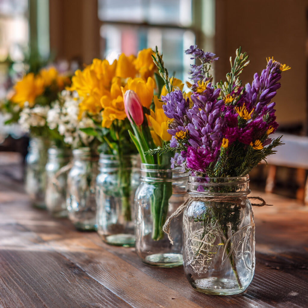 Mason Jar Flower Collection