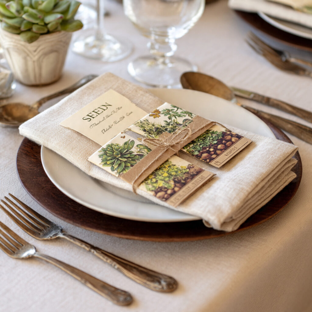 Seed Packet Place Settings