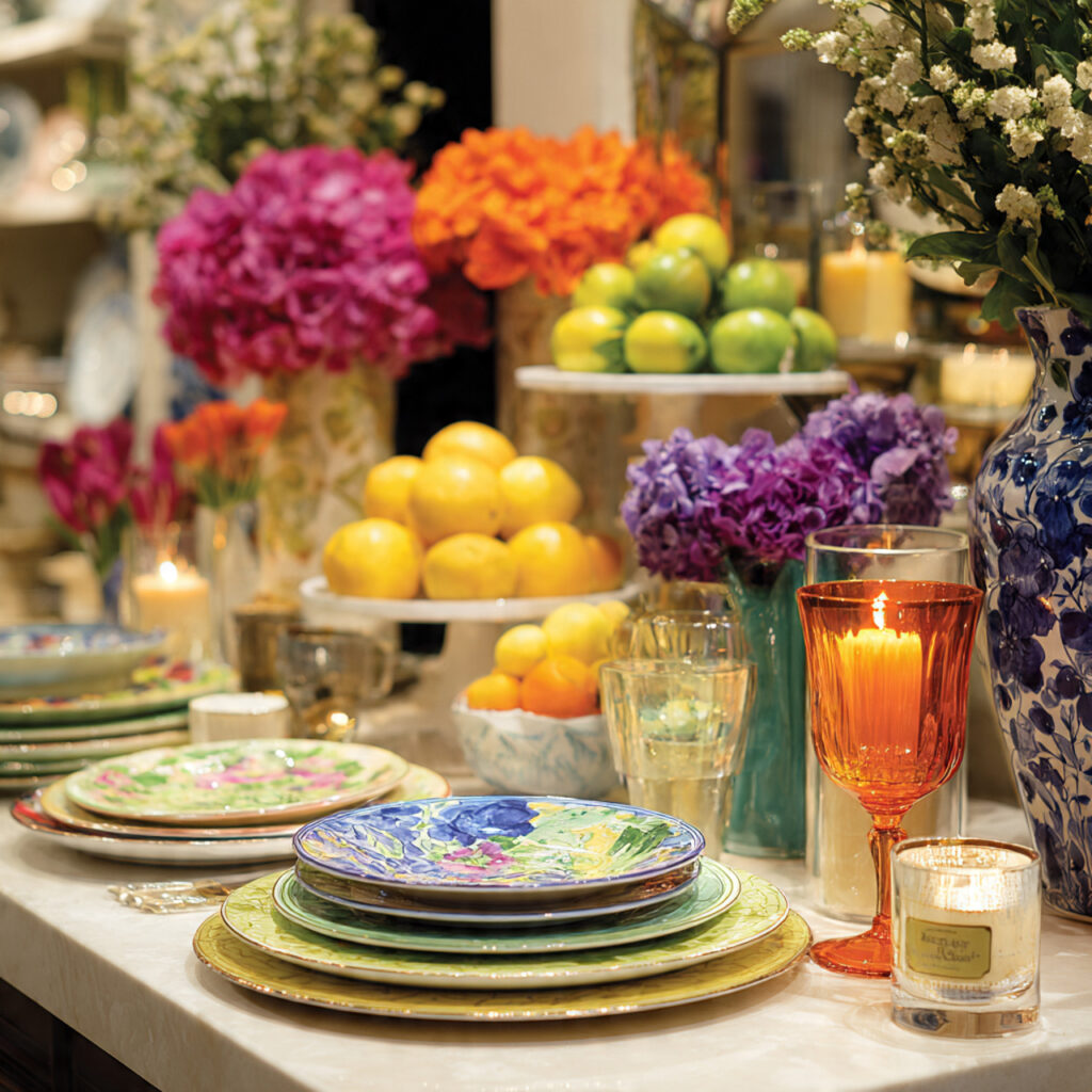 Spring Color Plate Display