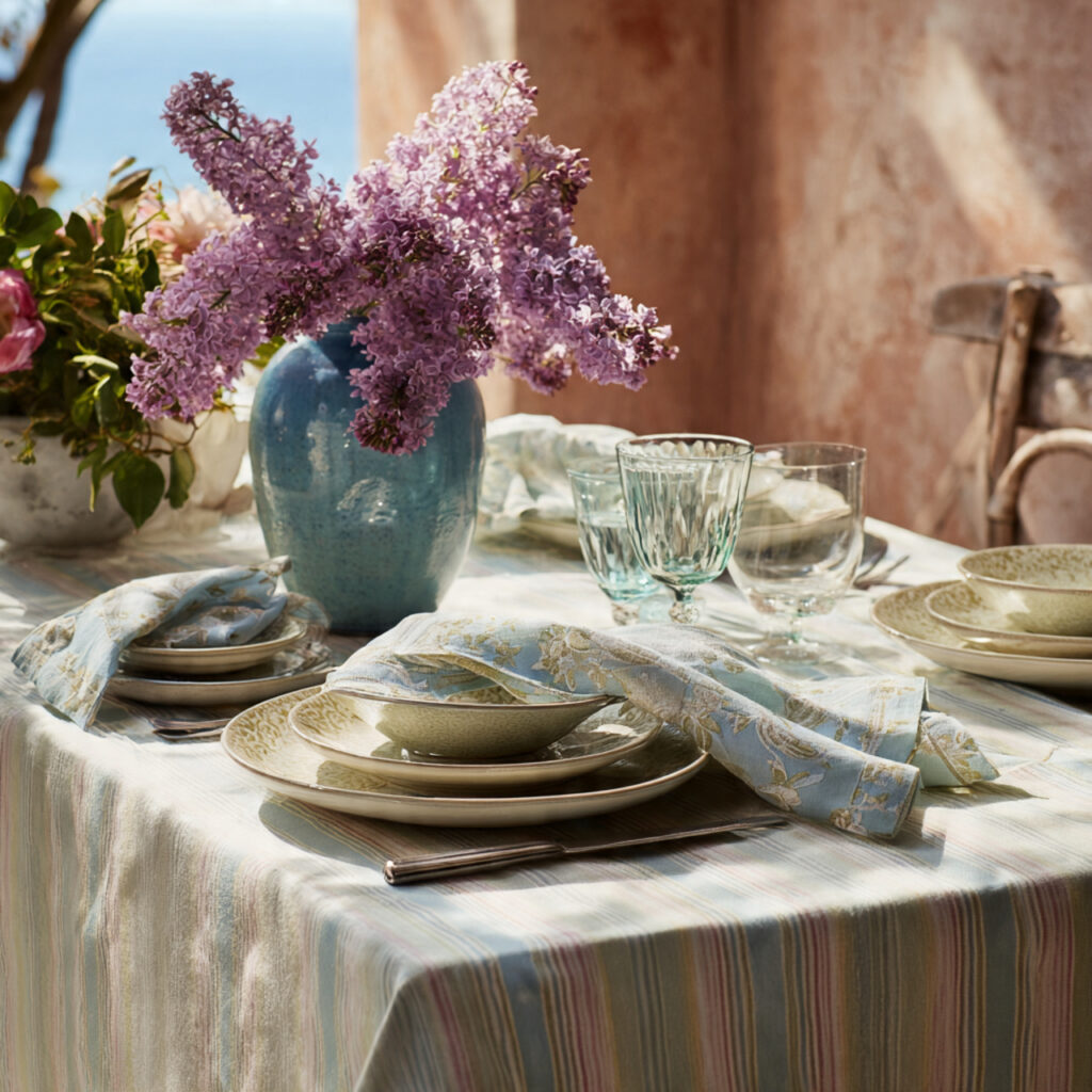Striped Spring Linens