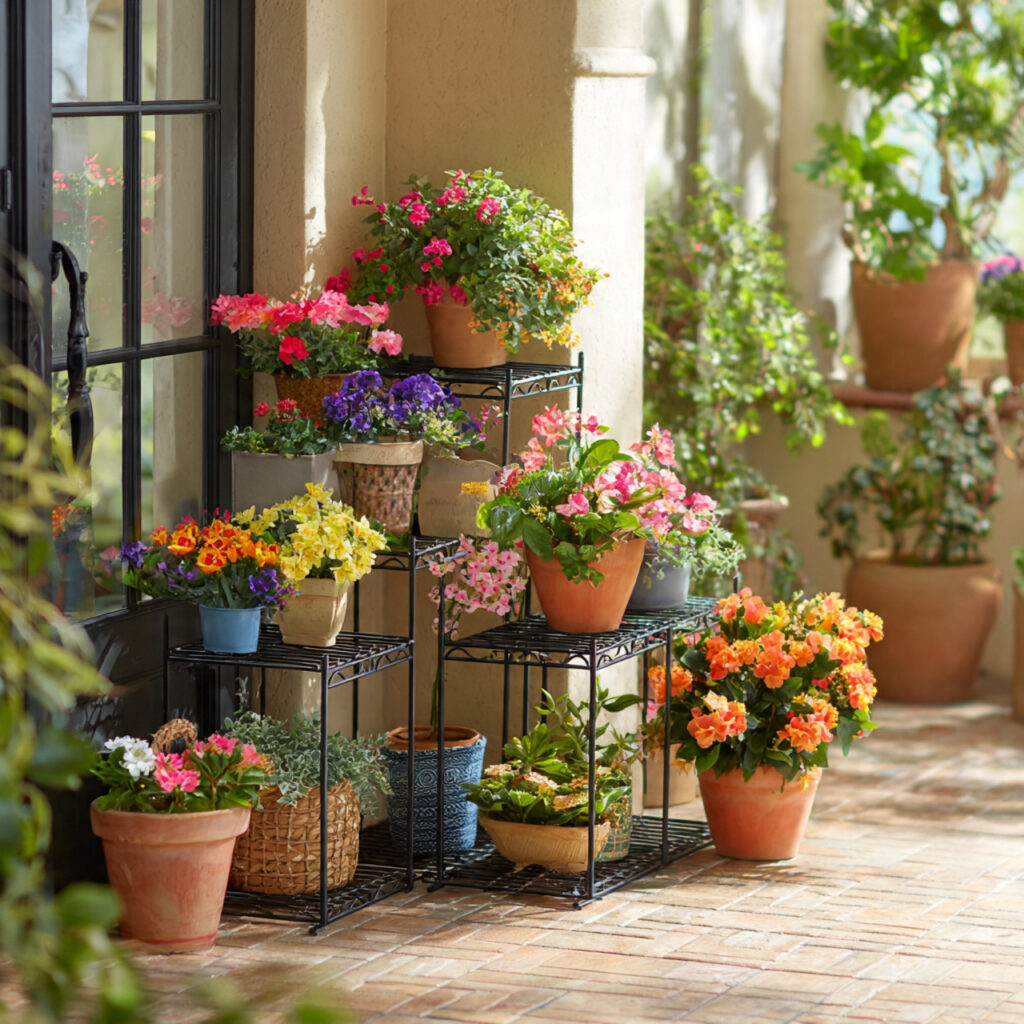 Tiered Plant Stand Display