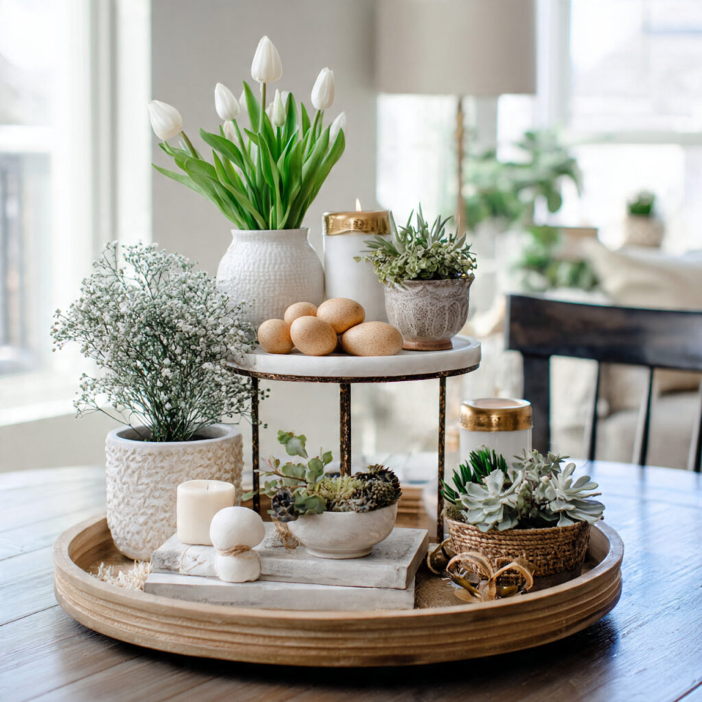 Tiered Tray Spring Display