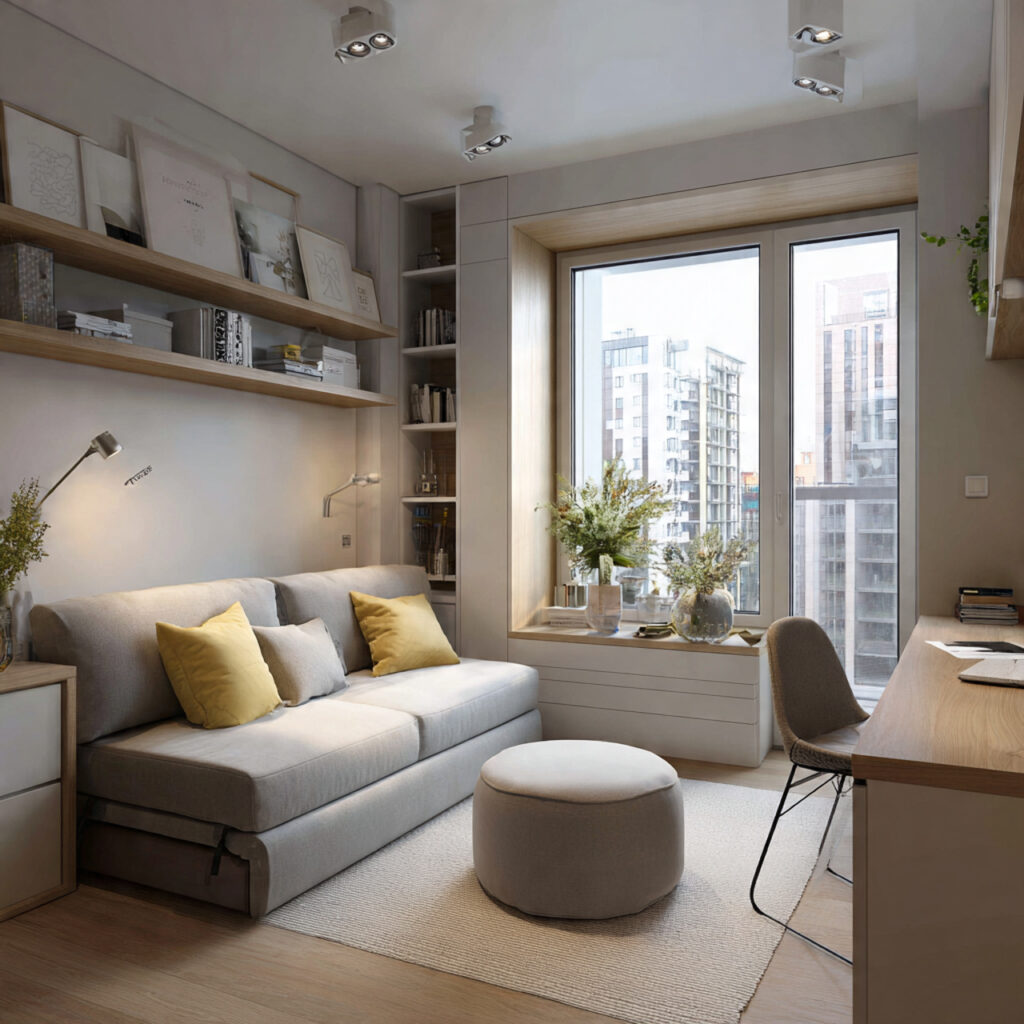 22 Small Apartment Spring Refresh Ideas That Make Your Space Feel Bigger and Brighter 21 Multi-Functional Furniture Priority