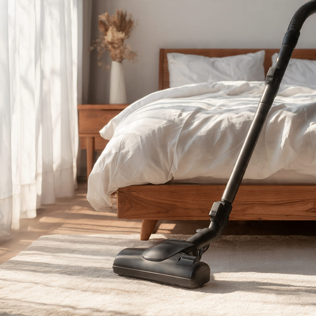 Clean Under and Behind the Bed