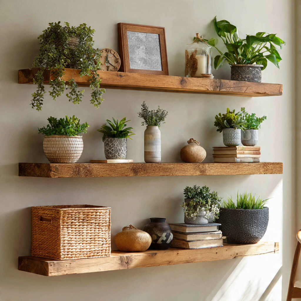 Reclaimed Wood Shelves