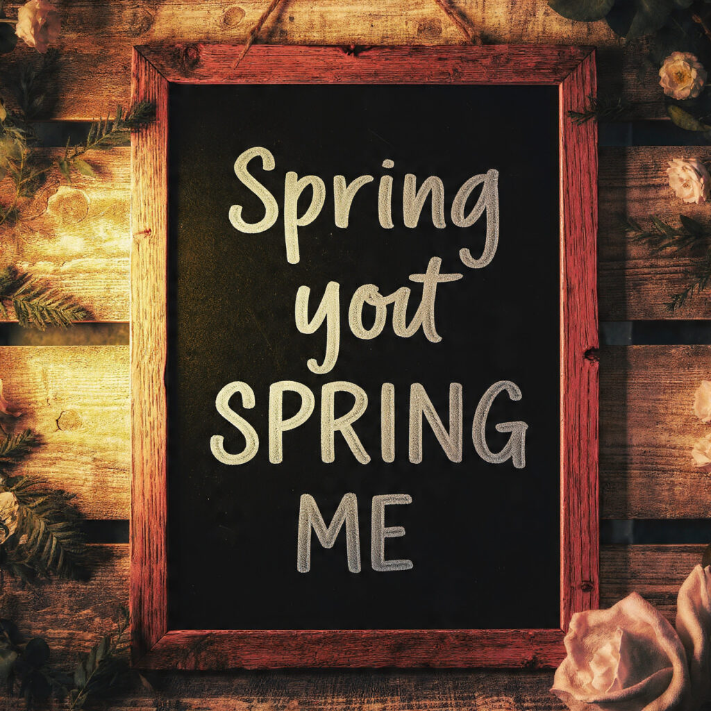 Chalkboard Spring Messages