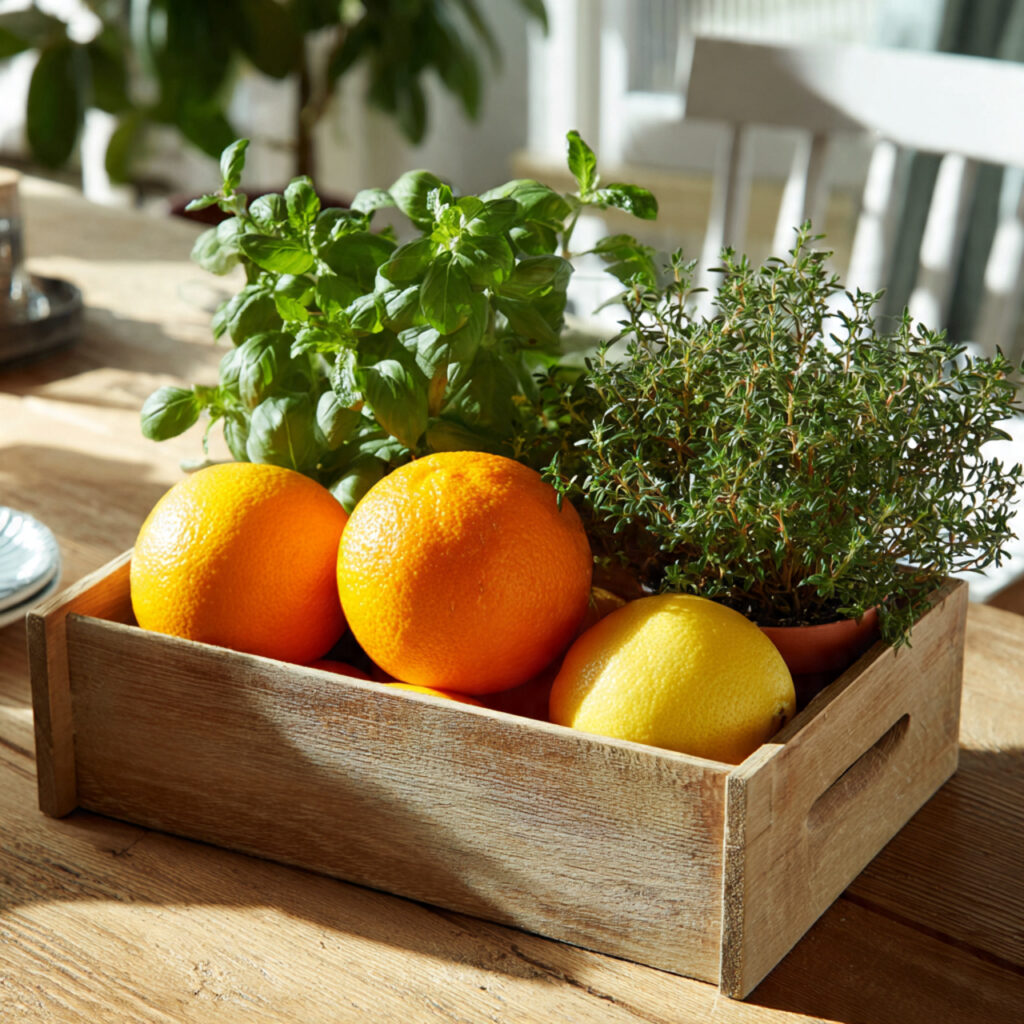 Citrus and Herb Centerpiece