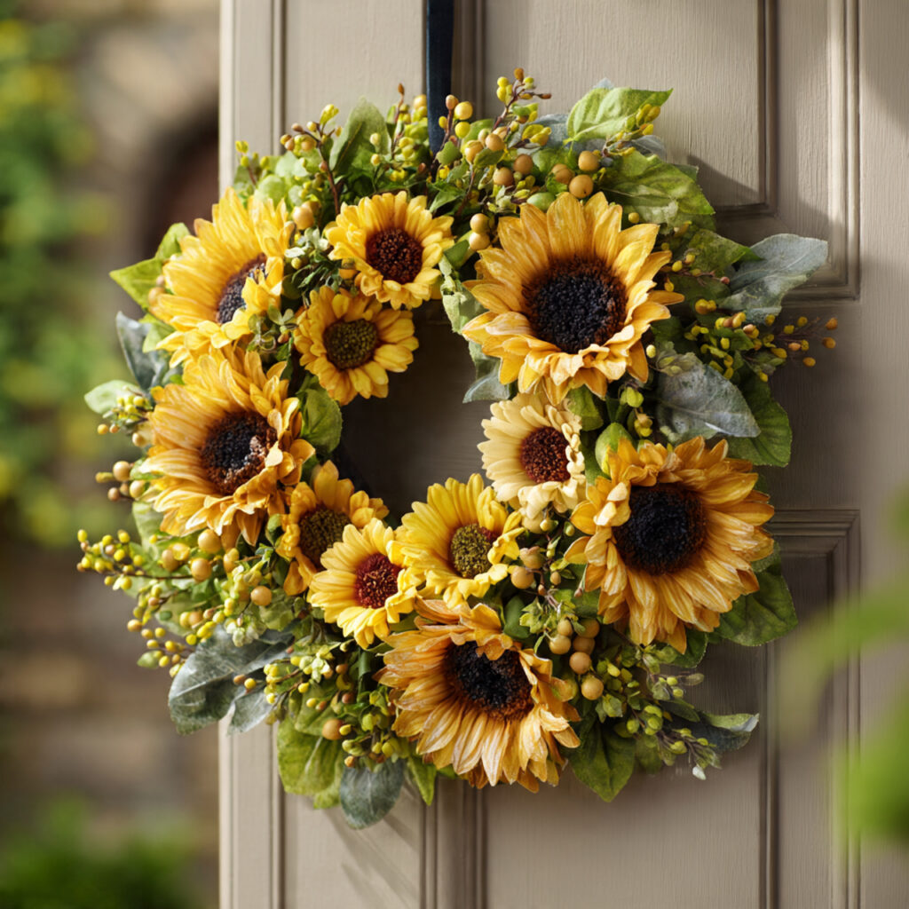 A Sunflower Wreath