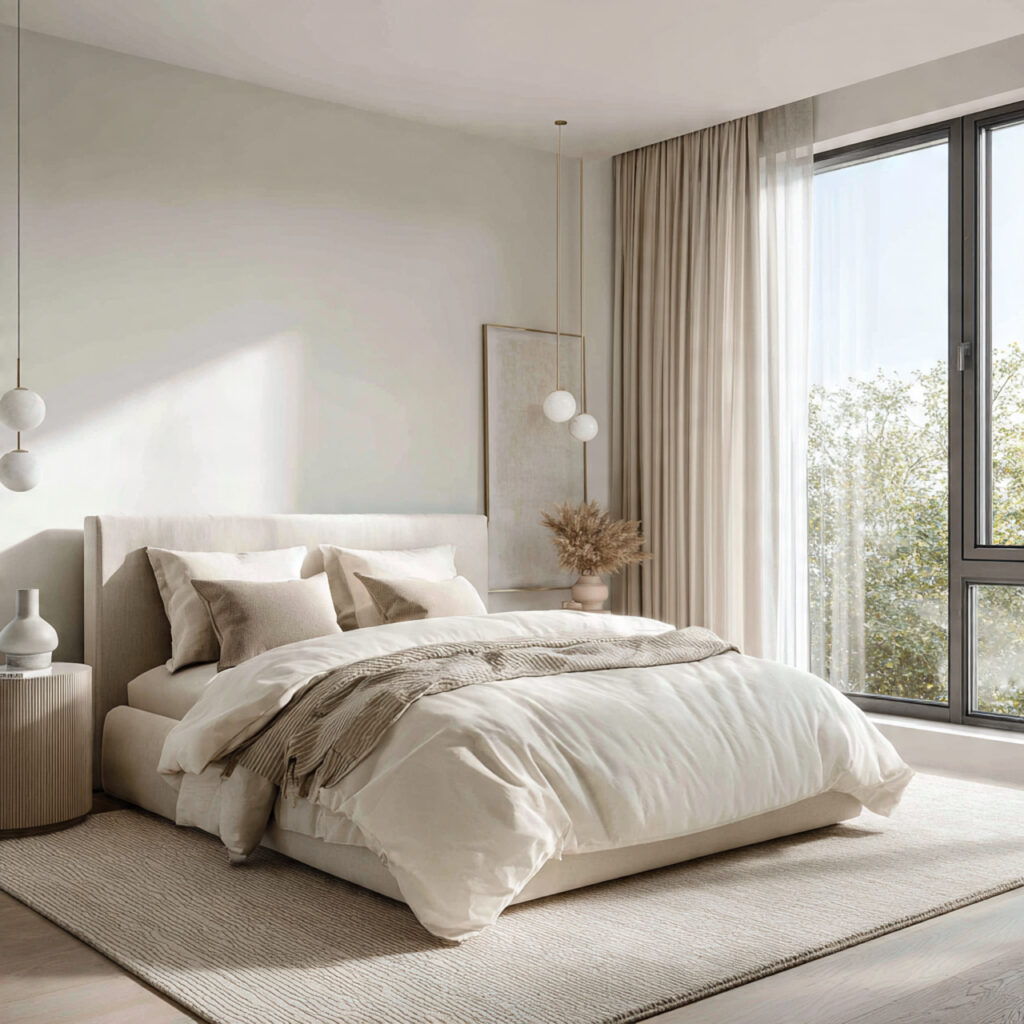 27 Modern Bedroom Ideas That Create a Sleek, Elegant, and Pinterest-Perfect Space Instantly 2 Choose a Neutral, Tonal Color Palette