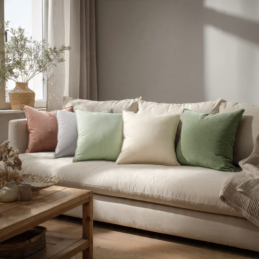 New Cushion Covers in Spring Tones