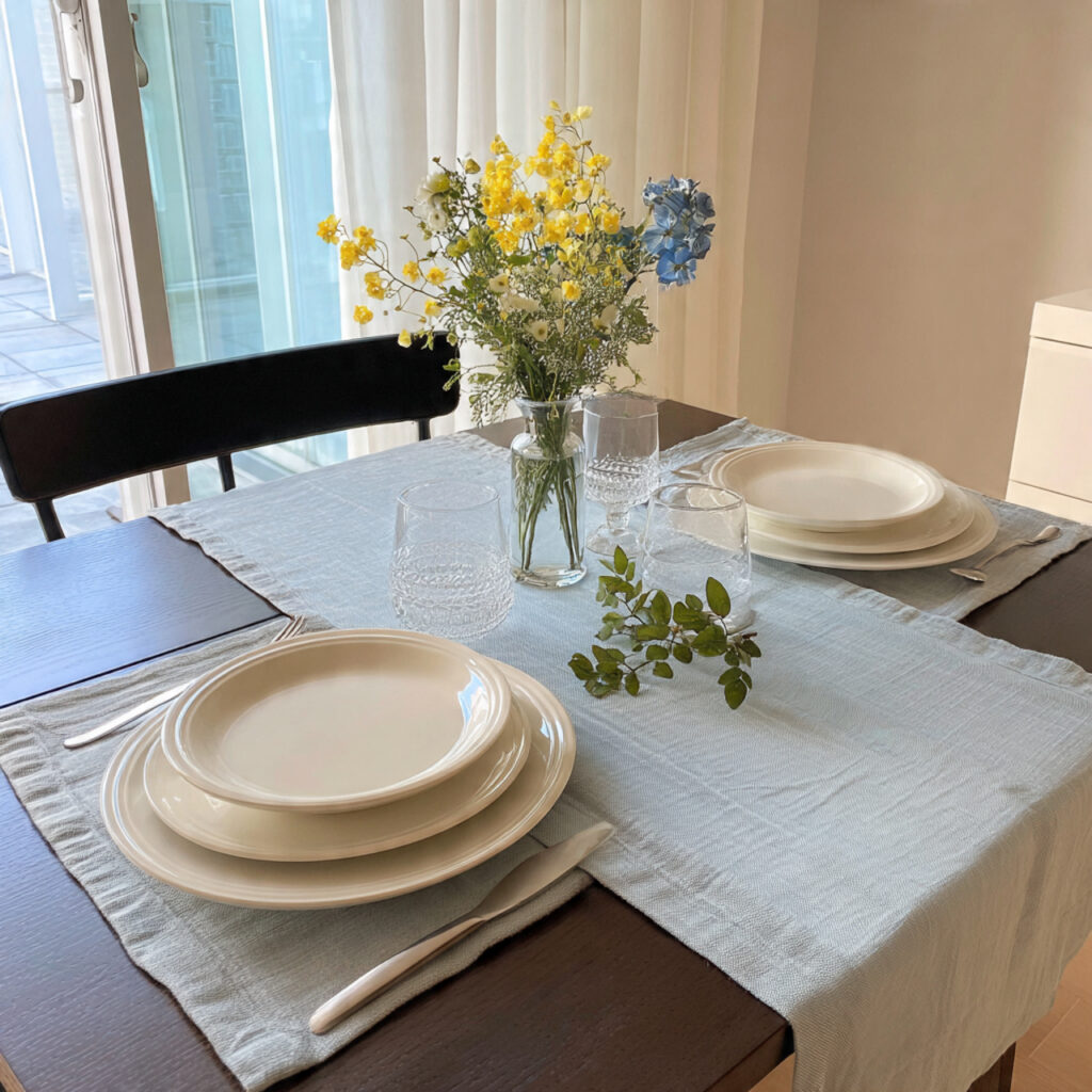 A Spring Dining Table Setting
