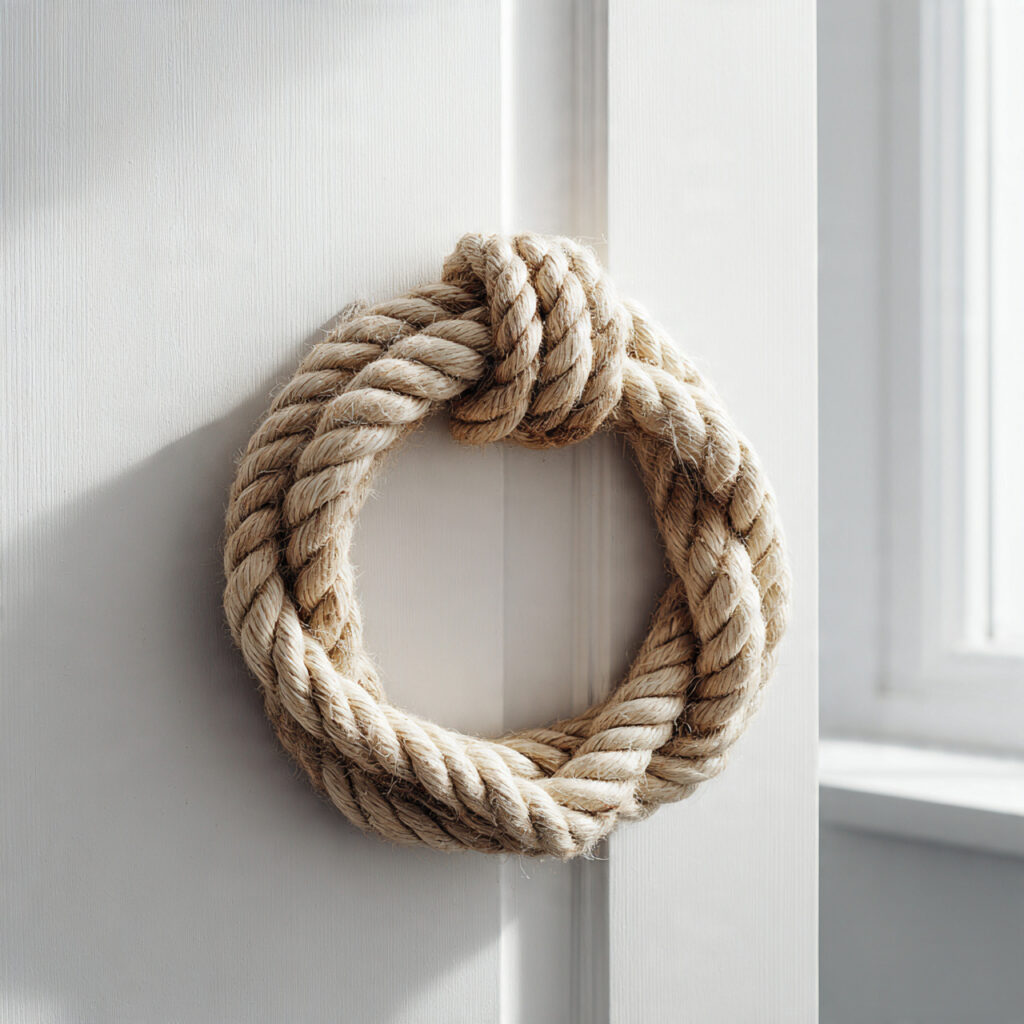 A Nautical Rope Wreath