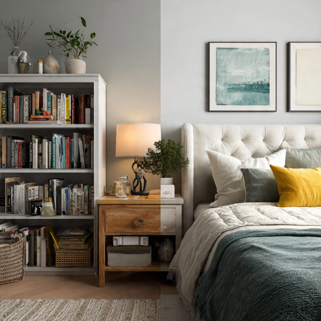 Individual Sides of the Bed That Reflect Each Person